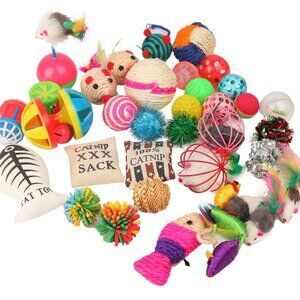 Cat Toys Variety Pack 20 Pieces Interactive Playtime Fun Pet Supplies